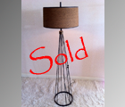 Eiffel Tower Style 1950’s floor lamp w/ original shade.
